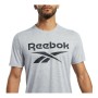 Herren Kurzarm-T-Shirt Reebok Workout Ready Supremium Grau