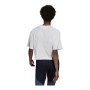 T-shirt med kortärm Dam Adidas You For You Cropped Vit (2XS)