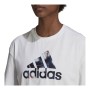 Women’s Short Sleeve T-Shirt Adidas You For You Cropped White (2XS)