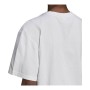 Damen Kurzarm-T-Shirt Adidas You For You Cropped Weiß (2XS)