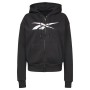 Women's Sports Jacket Reebok Training Essentials Vector Full-Zip Black