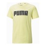 Child's Short Sleeve T-Shirt Puma Alpha Graphic Yellow