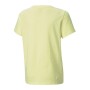 Child's Short Sleeve T-Shirt Puma Alpha Graphic Yellow