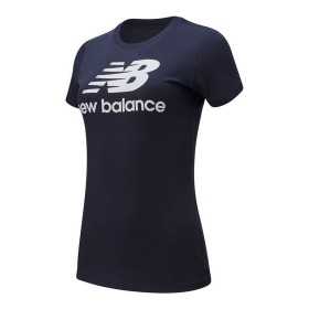 T-shirt med kortärm Dam New Balance WT91546 Mörkblå