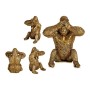 Decorative Figure Gorilla 9 x 18 x 17 cm Golden