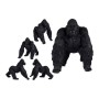 Decorative Figure Gorilla Black Resin (30 x 36 x 45 cm)