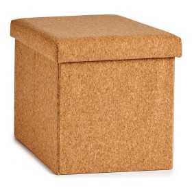 Decorative box Brown Foldable MDF Cork (31 x 31 x 31 cm)