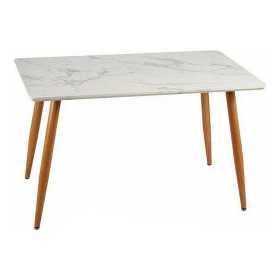 Side table Brown White Marble Metal Melamin DM (70 x 120 x 75 cm)