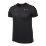 Men’s Short Sleeve T-Shirt Nike Court Dri-FIT ADV Rafa Black