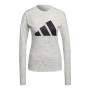 Tee-shirt Manches Longues Femme Adidas Icons Winners 2.0 Blanc