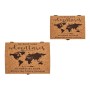 Set of Chests World Map Cork MDF Wood (2 pcs)