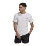 T-shirt à manches courtes homme Adidas Essentials Gradient Blanc