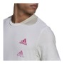 Herren Kurzarm-T-Shirt Adidas Essentials Gradient Weiß