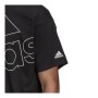 Herren Kurzarm-T-Shirt Adidas Giant Logo Schwarz