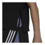 T-shirt med kortärm Dam Adidas Sportswear Colorblock Svart