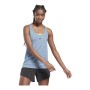 Tanktop Frau Reebok United By Fitness Perforated Indigo