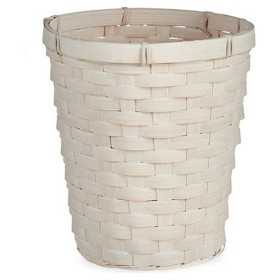 Kruka 20 x 19 x 20 cm Vit PVC Bambu