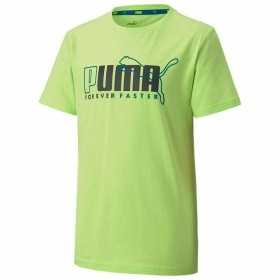 Barn T-shirt med kortärm Puma ALPHA GRAPHIC TEE 583188 Grön (6 år)