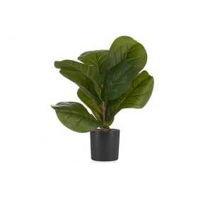 Dekorationspflanze 9,5 x 42 x 9,5 cm Schwarz grün Kunststoff