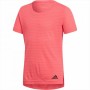 Kurzarm-T-Shirt für Kinder Adidas G CHILL TEE Rosa Polyester