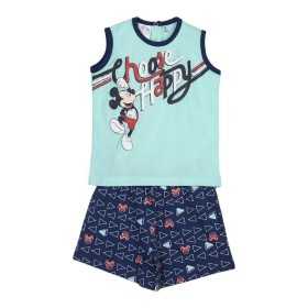 Sommer-Schlafanzug Mickey Mouse Baby Blau