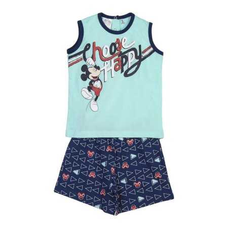 Pyjama D'Été Mickey Mouse Bébé Bleu