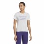 Damen Kurzarm-T-Shirt Reebok Workout Ready Supremium Purpur Weiß