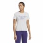 T-shirt à manches courtes femme Reebok Workout Ready Supremium Pourpre Blanc