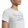 Women’s Short Sleeve T-Shirt Reebok Workout Ready Supremium Purple White