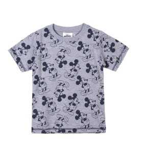 Barn T-shirt med kortärm Mickey Mouse Grå