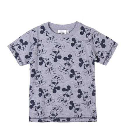 T shirt à manches courtes Enfant Mickey Mouse Gris