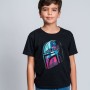 Barn T-shirt med kortärm The Mandalorian Svart