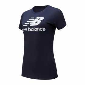 T-shirt med kortärm Dam New Balance WT91546 Havsblå
