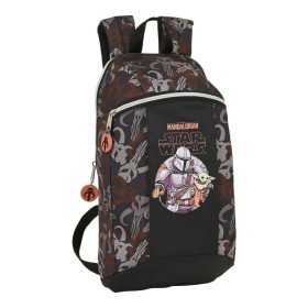 Casual Backpack The Mandalorian The guild Black Brown (22 x 39 x 10 cm)