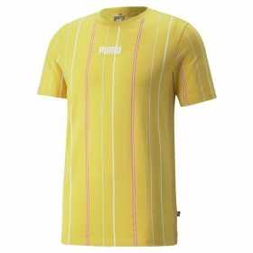 T-shirt à manches courtes homme Puma Modern Basics Stripe M Jaune