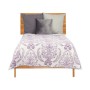 Reversible Bedspread Damascado Purple White (260 x 180 cm)