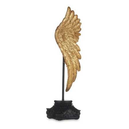 Decorative Figure Angel Wings Golden Black 8,5 x 32,5 x 10,5 cm
