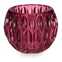 Candleholder Hexagonal Pink Crystal (11 x 9 x 11 cm)