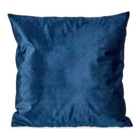 Coussin Velours Bleu Polyester (45 x 13 x 45 cm)