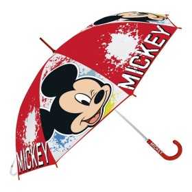 Paraply Mickey Mouse Happy Smiles Röd (Ø 80 cm)