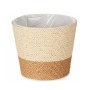 Planter Natural Brown Rope Plastic 18 x 17 x 18 cm