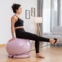 Yoga-Ball mit Stabilitätsring und Widerstandsbändern AshtanBall InnovaGoods Rosa (Restauriert B)