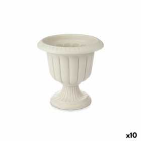 Cache-pot Verre Beige Plastique 35 x 34,7 x 35 cm (10 Unités)