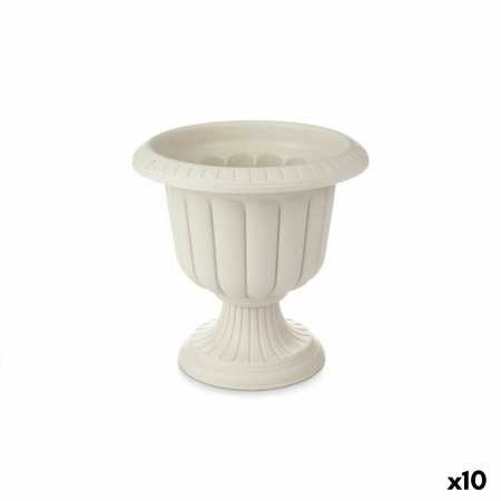 Planter Wineglass Beige Plastic 35 x 34,7 x 35 cm (10 Units)