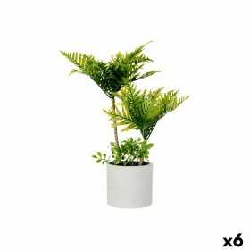 Dekorativ växt Palmträd Plast Cement 12 x 45 x 12 cm (6 antal)