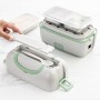 3-in-1 Electric Steamer Lunch Box with Recipes Beneam InnovaGoods Rectangular Plastic ABS (Refurbished A+)