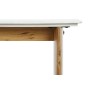 Table d'appoint Home ESPRIT Blanc Marron Marbre Bois de manguier 120 x 38 x 77 cm