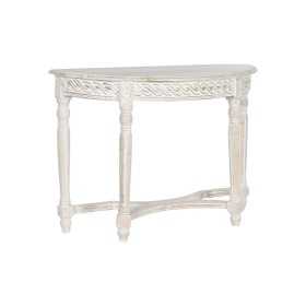 Side table Home ESPRIT White Mango wood 114,3 x 38,1 x 82 cm