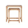 Jeu de 2 tables Home ESPRIT Naturel Corde Sapin 58 x 38 x 60 cm