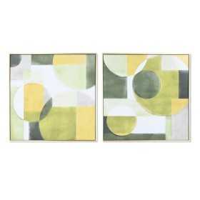 Painting Home ESPRIT Abstract Urban 83 x 4 x 83 cm (2 Units)